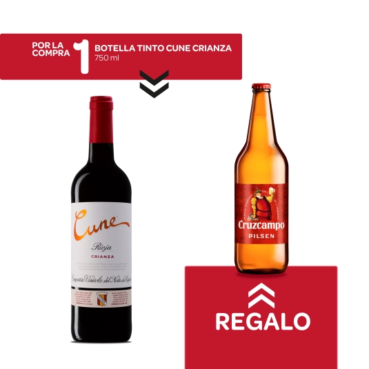 rioja tinto 750ml + cerveza 750ml gratis