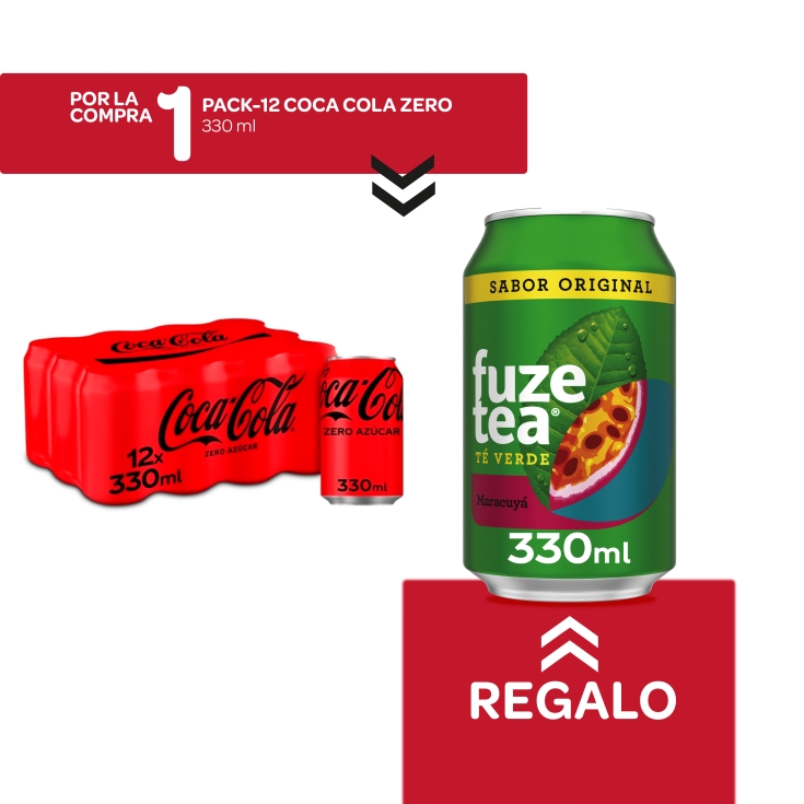 12 cola zero 330ml + fuzetea maracuya gratis