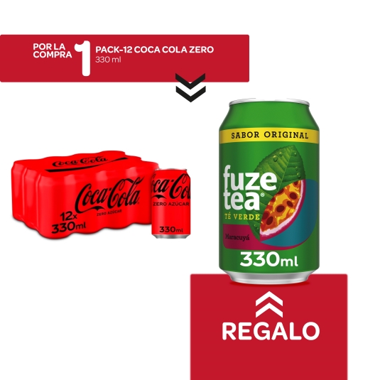12 cola zero 330ml + fuzetea maracuya gratis