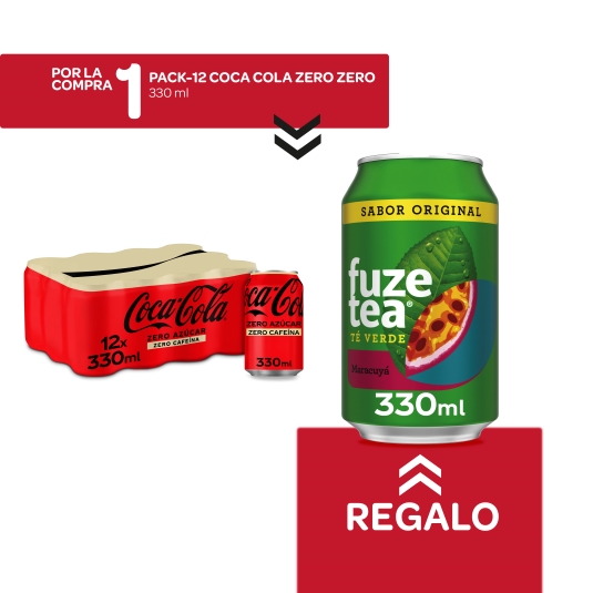12 cola zero zero 330ml + fuzetea maracuya