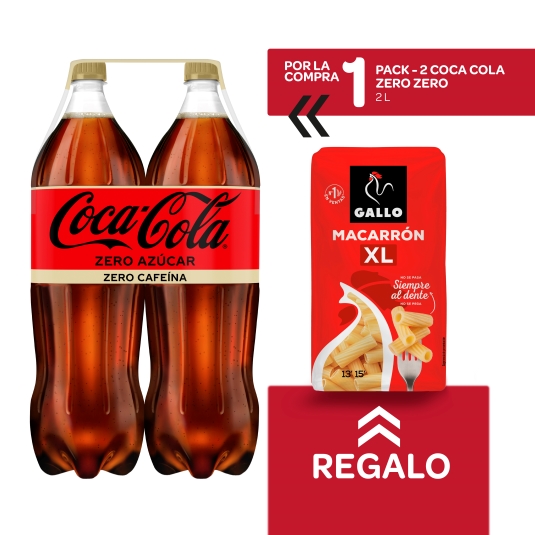 cola zero zero 2l, pk-2 + macarron rayado xl