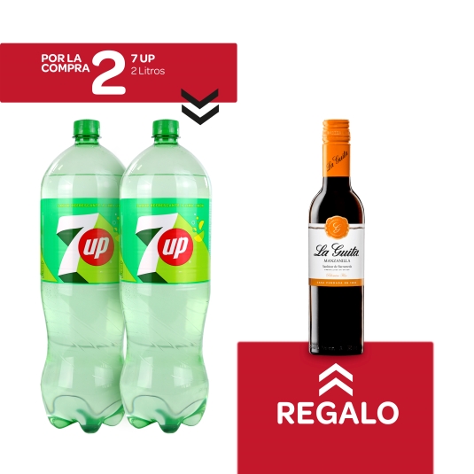 2 refrescos lima limón 2l + manzanilla gratis