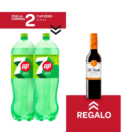 2 lima limón zero, 2l + manzanilla gratis