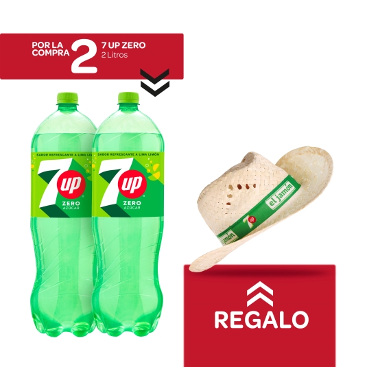2 lima limón zero azúcar 2l + sombrero gratis