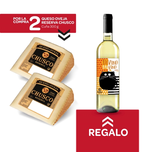 2 quesos oveja reserva, 300g + verdejo gratis