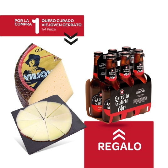 queso curado viejoven cerrato + cerveza pk-6