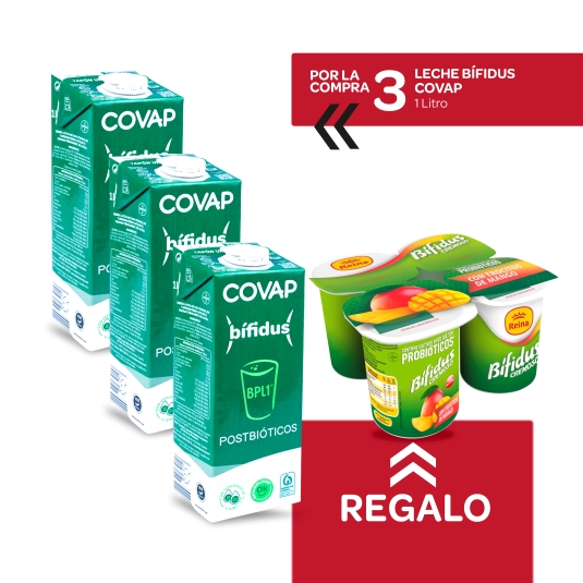 3 bífidus probióticos, 1l + mango pack-4