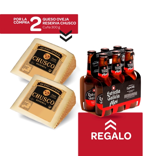 2 cuña oveja reserva + cerveza pk-6 gratis