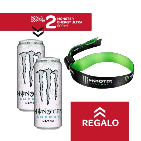 2 energética ultra white 500ml + pulsera