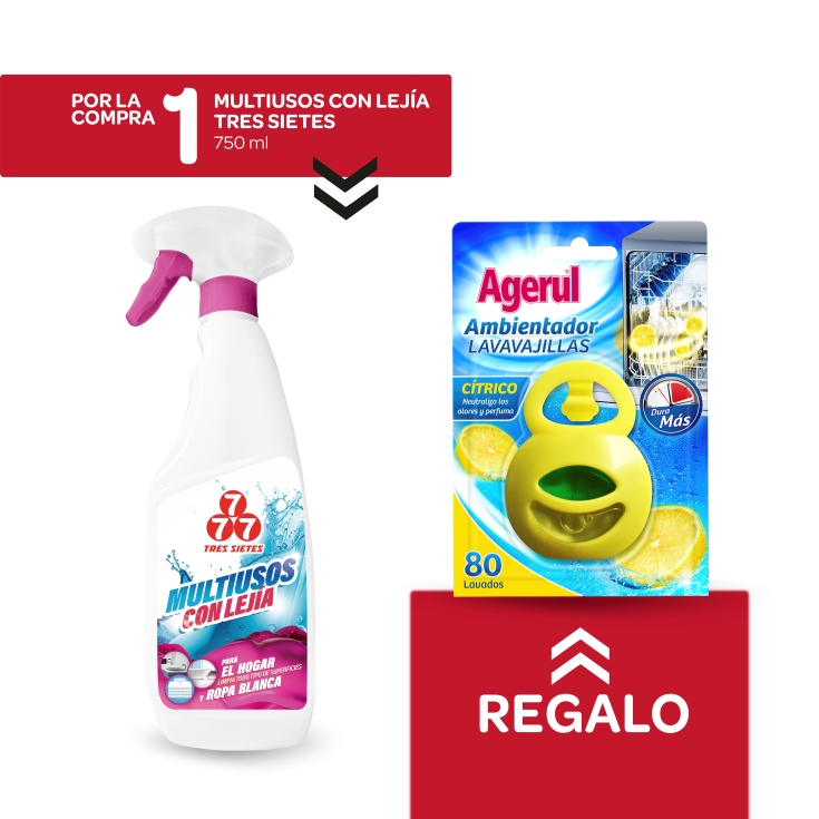 multiusos lejía + ambientador lavavajillas