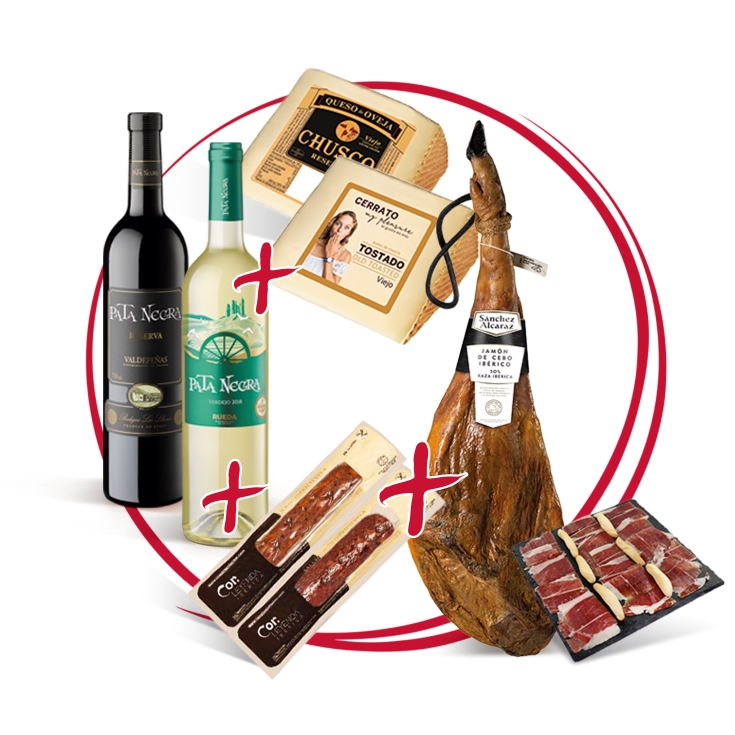 lote navidad jamón ibérico