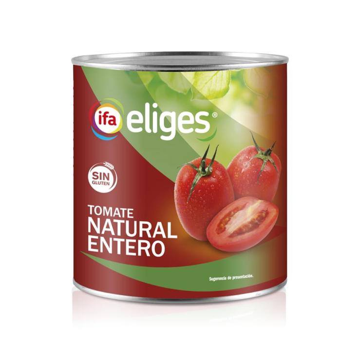tomate natural entero lata, 780g