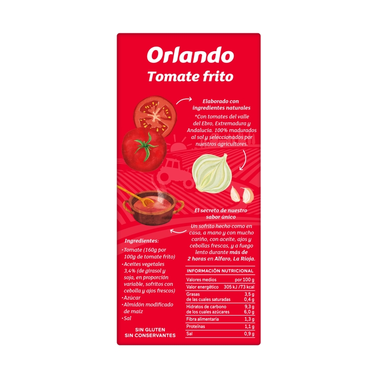 tomate frito brik, 350g