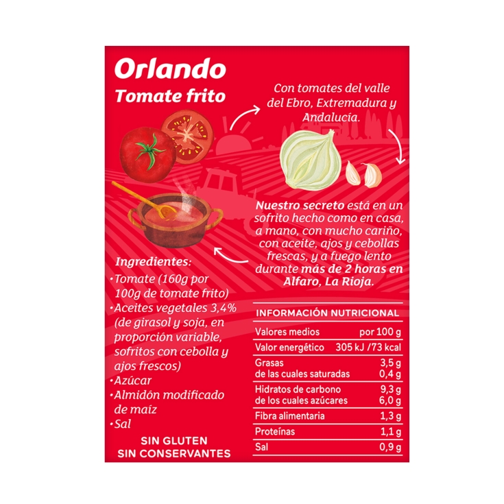 tomate frito brik 212g, pack-3