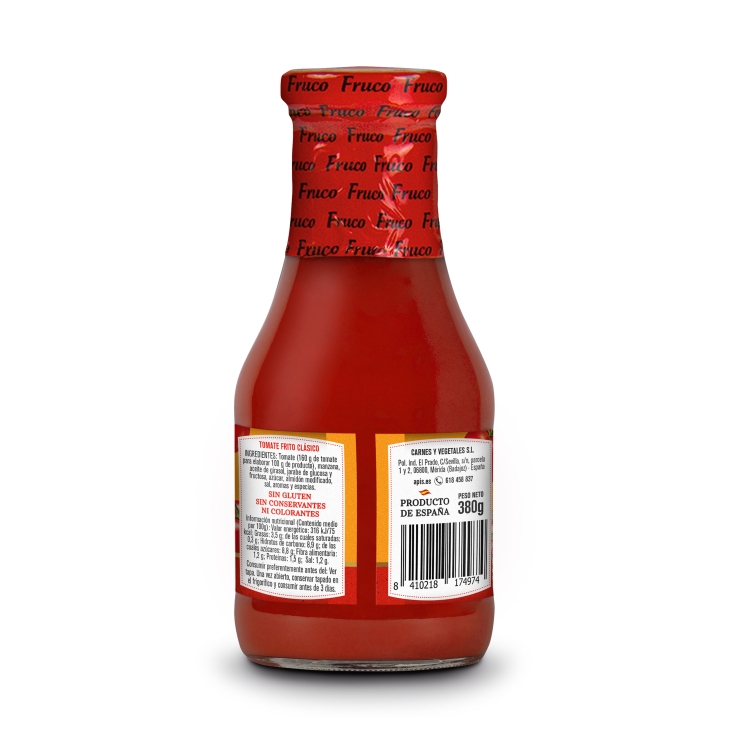 tomate frito frasco, 380 g
