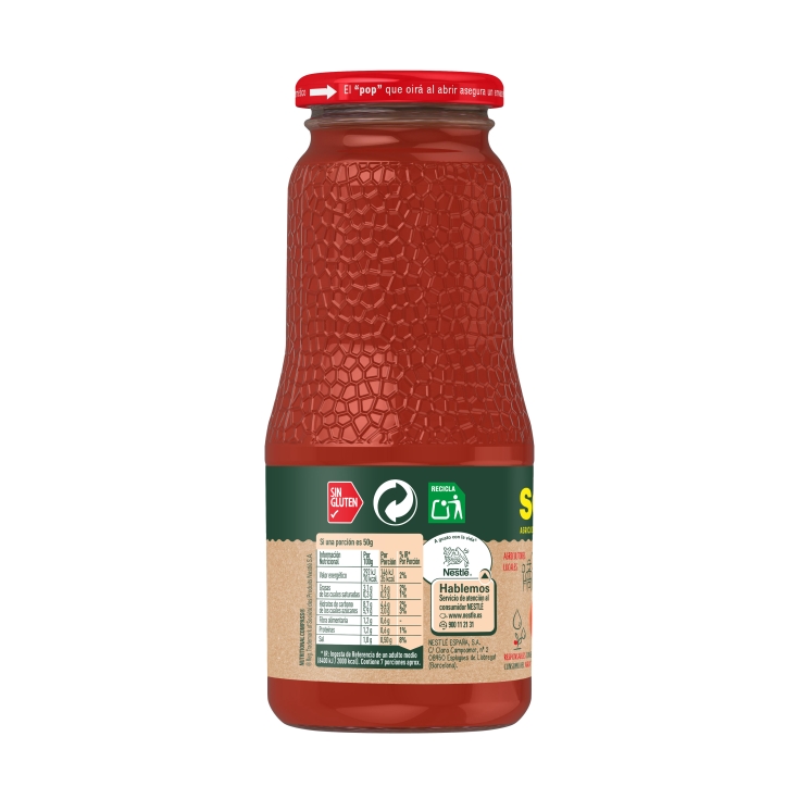 tomate frito frasco, 360grs.