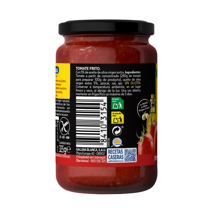 tomate frito casero, 350g
