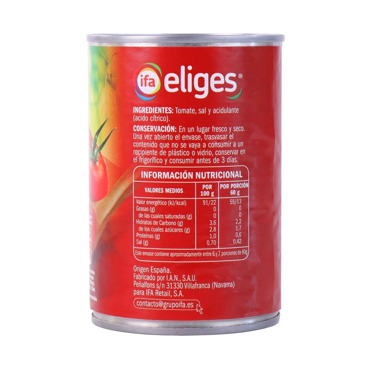 tomate frito lata, 400 g