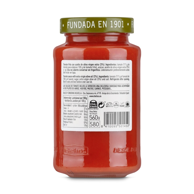 tomate frito aceite oliva virgen, 560g