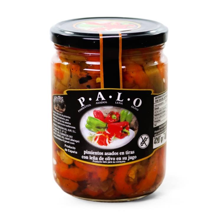 pimientos asados en tiras, 350g