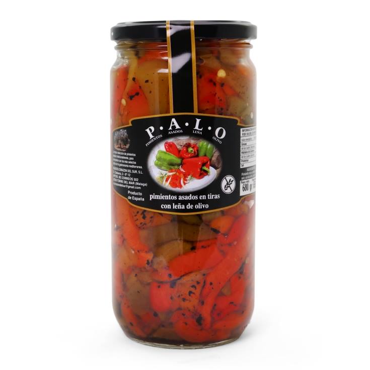 pimientos asados en tiras, 600g