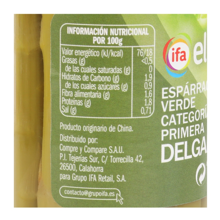espárrago verde 10/24, 345g