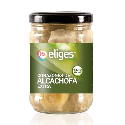 alcachofas extra 10/12 frutos frasco, 240g