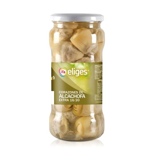 alcachofas extra 16/20 frutos frasco, 380g