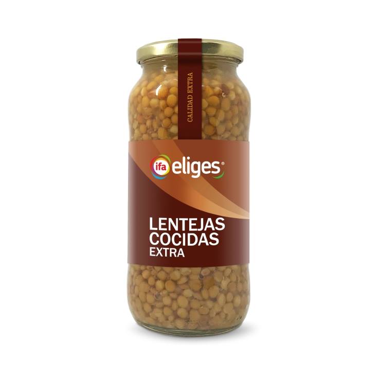 lentejas pardinas cocidas, 400g