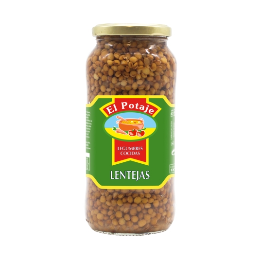 lentejas cocidas frasco, 400g