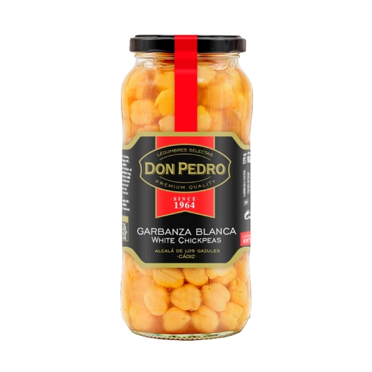 garbanza blanca cocida frasco, 400g