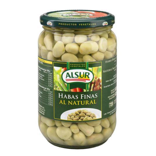 habas finas al natural, 425g