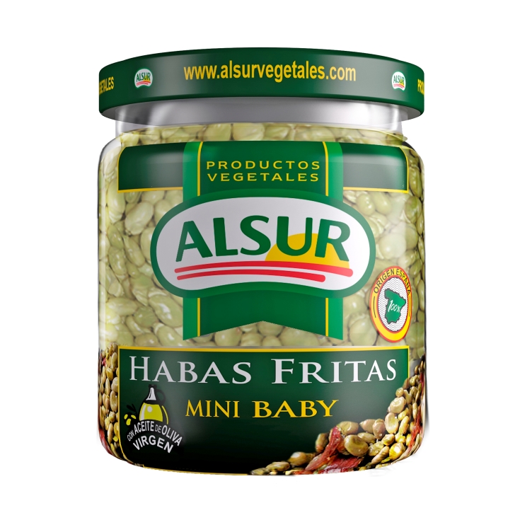 habas fritas mini baby, 225g