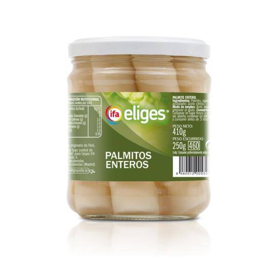 palmitos enteros frasco, 410g