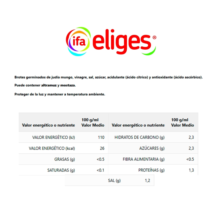 brotes germinados, 345g