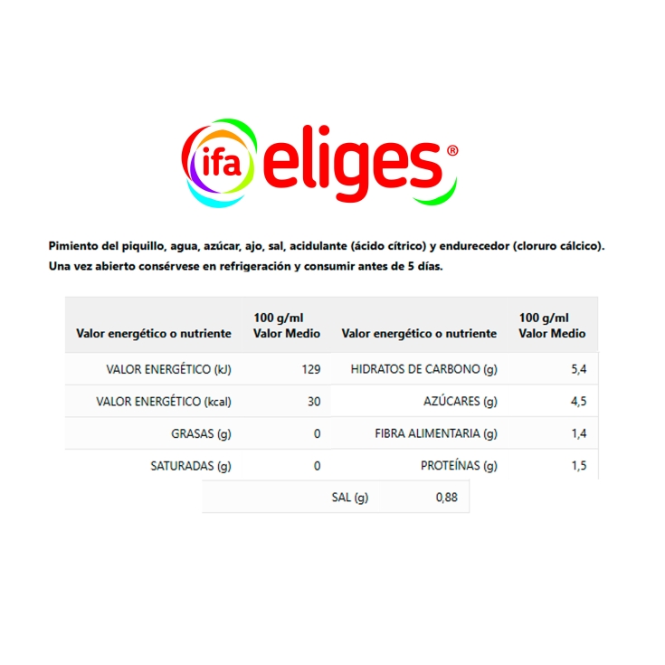 pimientos del piquillo ajillo, 290g