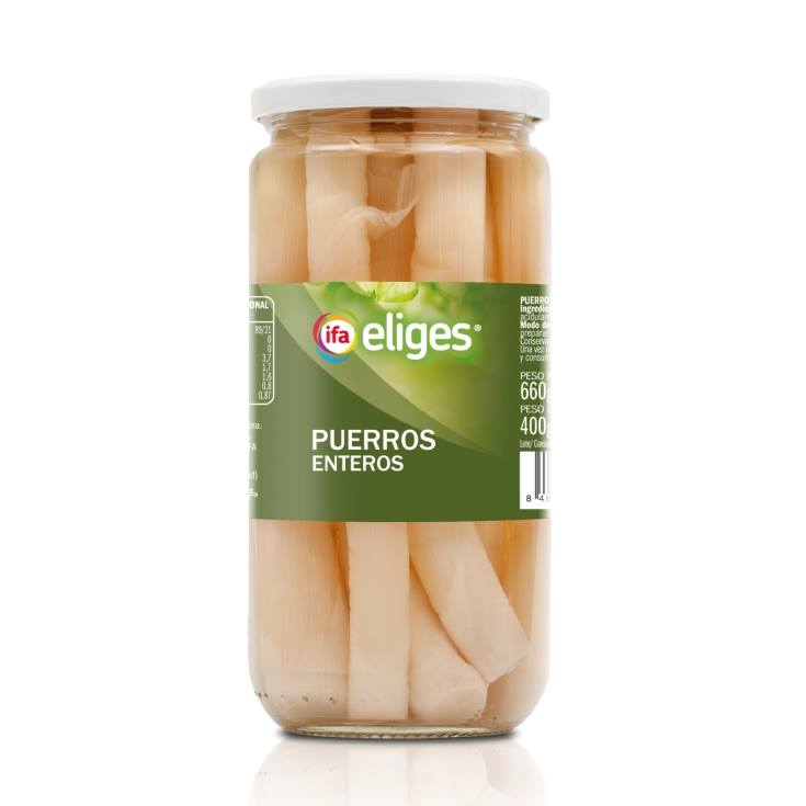 puerro troceado natural, 400g