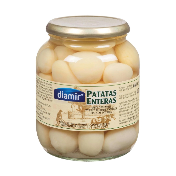 patatas enteras frasco, 425g