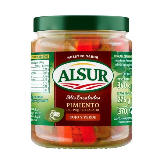 ensalada pimientos rojo y verde, 275g