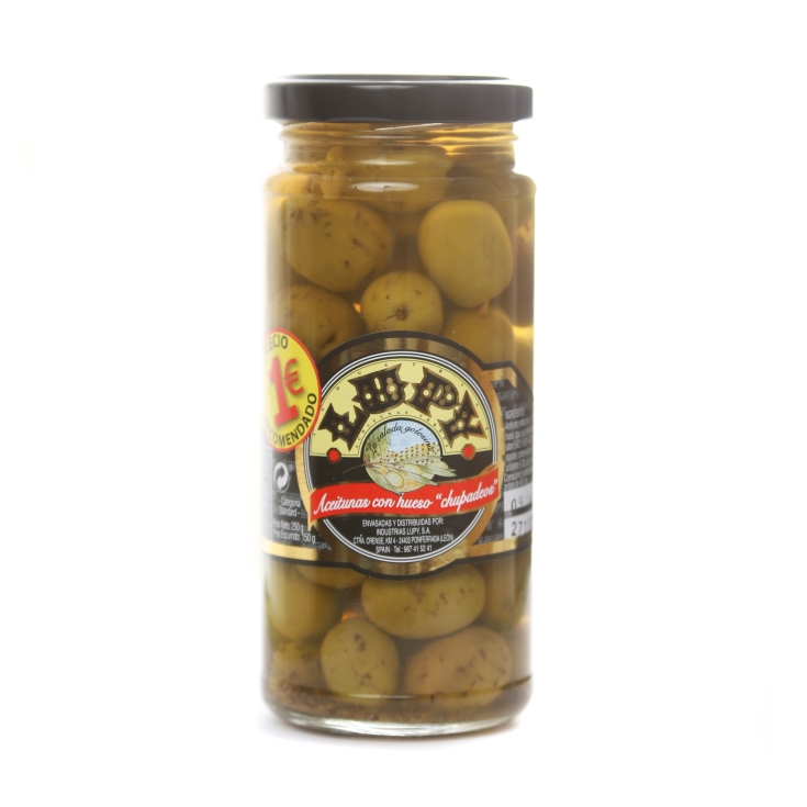 aceitunas con hueso chupadeos, 105g
