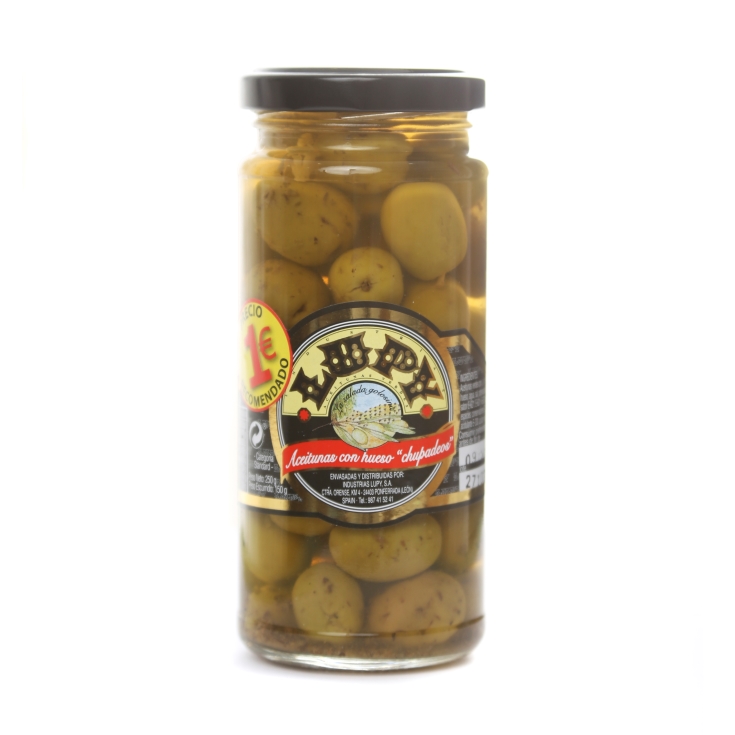 aceitunas con hueso "chupadeos", 150g