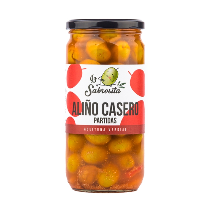 aceitunas partidas aliño casero, 400g