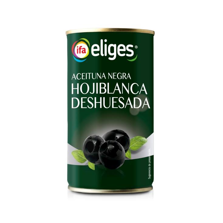 aceituna negra sin hueso lata, 150g