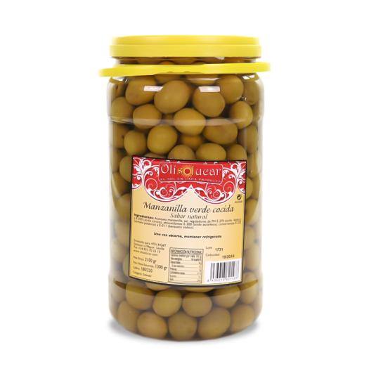 aceituna manzanilla con hueso, 1,3kg