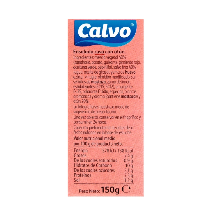 ensalada rusa atún, 150g