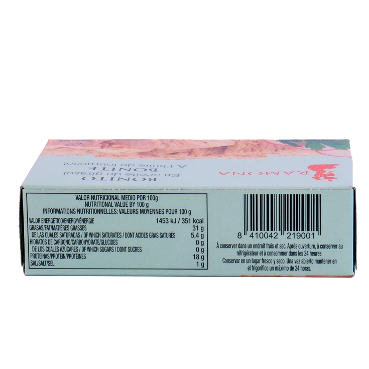 bonito aceite girasol, 72g