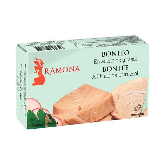 bonito aceite girasol, 72g