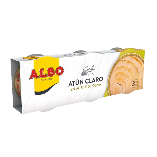 atún claro en aceite de oliva 67g, pk-3