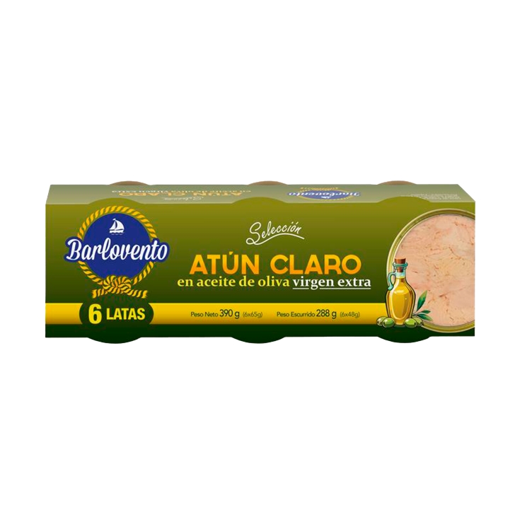 atun claro aceite oliva virgen extra, pk-6