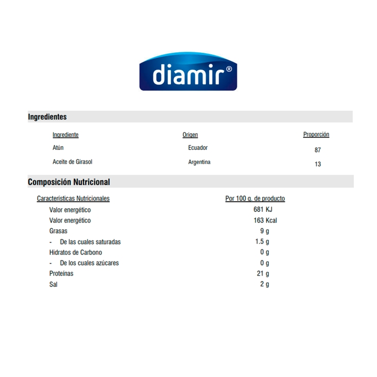 atún en aceite girasol, 650g